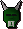 Green h'ween mask