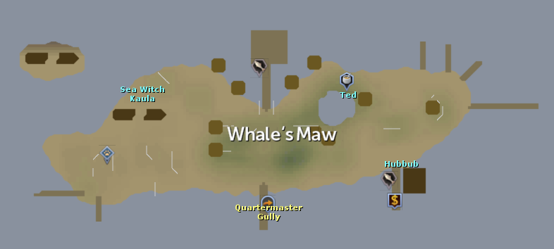 Kaart Whale's Maw